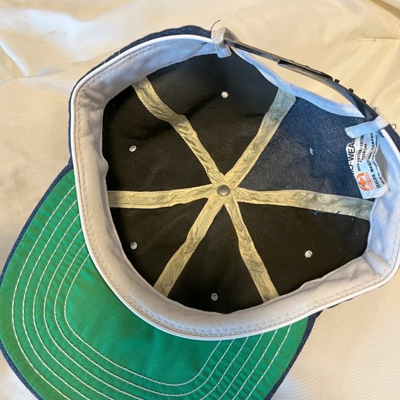 Mens Vintage CAT Denim Trucker Hat - Picture 2 of 2